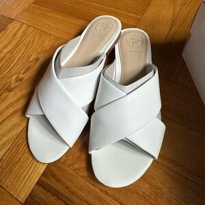 White Guess Sandals